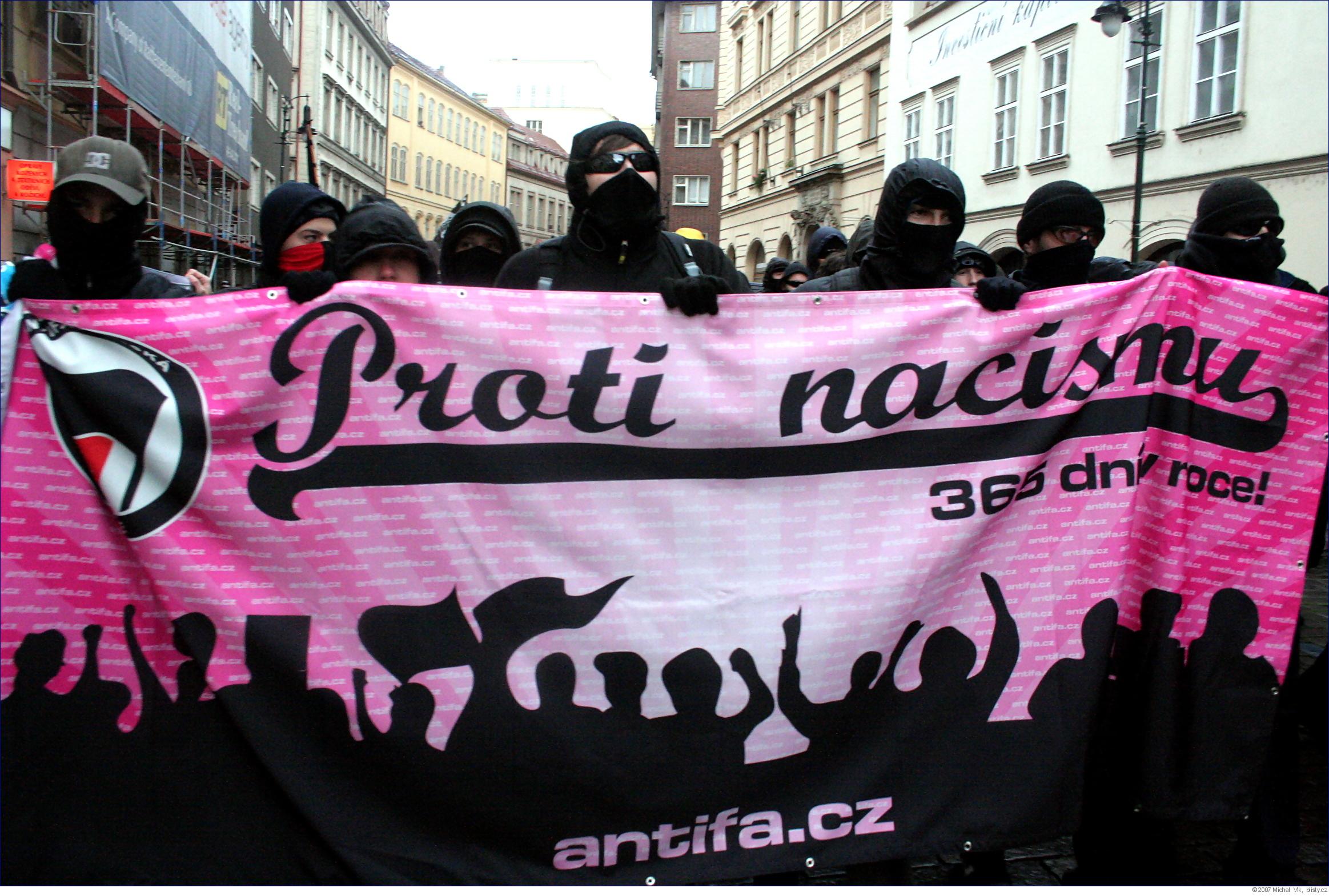 Michal Wolf Vlk: demonstrace anarchistů